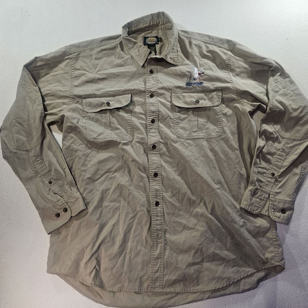 Cabela’s XL Tall Embroidered Duck Shirt Long Sleeve